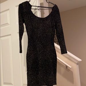 Black sparkle dress